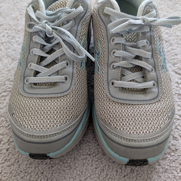 Gravity Defyer Womens Size 7 Gdefy Mighty Walk Shoes Versoshock Gray Blue Aqua - Picture 5 of 11